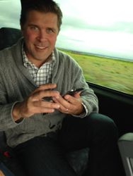 Bjarni Benediktsson, Minister of Finance, signed the Government Accounts from his bus travels in Northern Iceland. Bjarni Benediktsson, Minister of Finance, signed the Government Accounts from his bus travels in Northern Iceland.